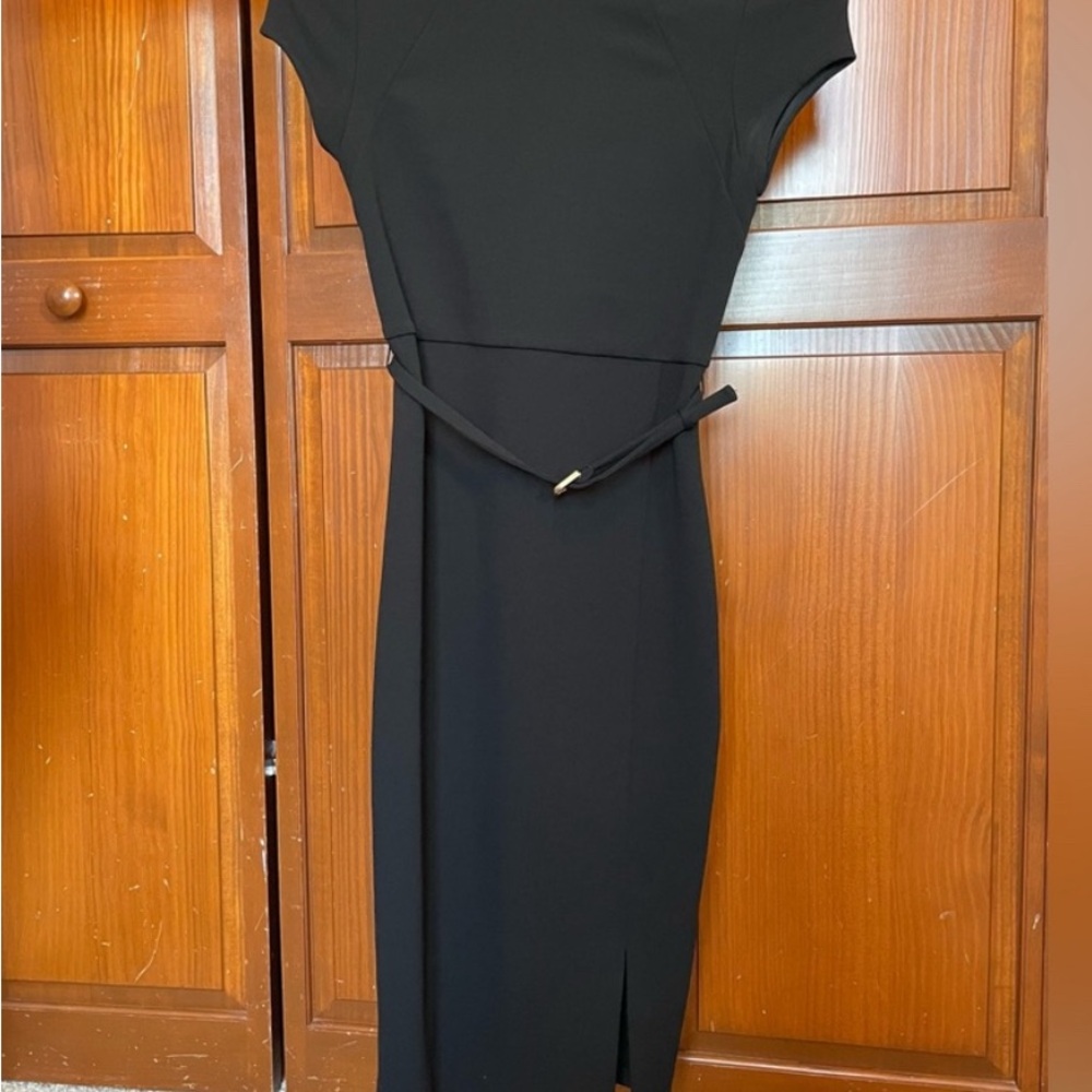 Bundle of Express Black and Wine Sheath Midi Dresses  2 for $15